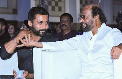 சூப்பர் ஸ்டார் வருவதுதான் சரி... உணர்ச்சியுடன் பேசிய சூர்யா!